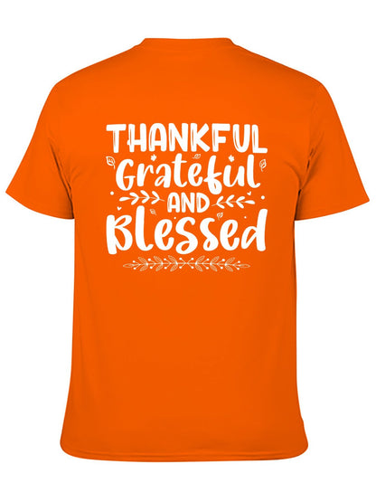 Unisex Cotton T-Shirt with Back Heat Transfer Printxb4432qose2e