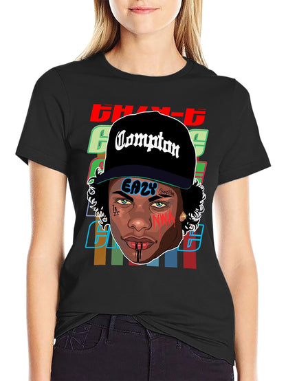 Music Unisex Cotton T-Shirt with Front Heat Transfer Print Xbbxy89f0w1x