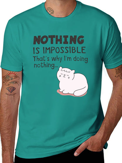 Funny Animals Unisex Cotton T-Shirt with Front Heat Transfer Print Xg2wd2d6z8px