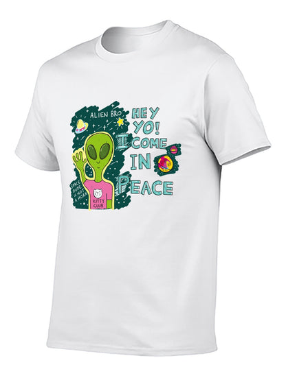 Funny Animals Unisex Cotton T-Shirt with Front Heat Transfer Print Xg2wd26wl2vp