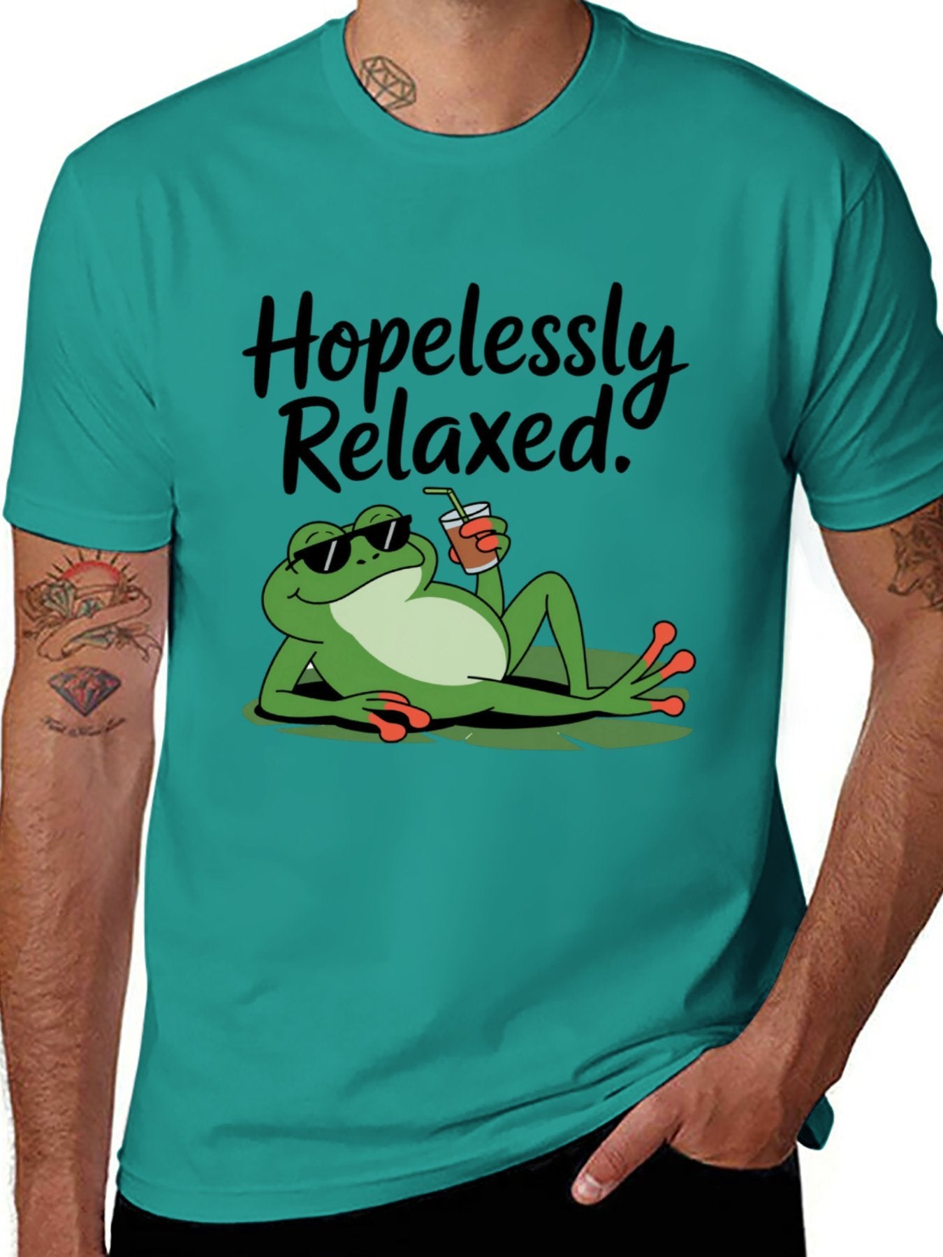 Funny Animals Unisex Cotton T-Shirt with Front Heat Transfer Print Xg2wdd45qp80