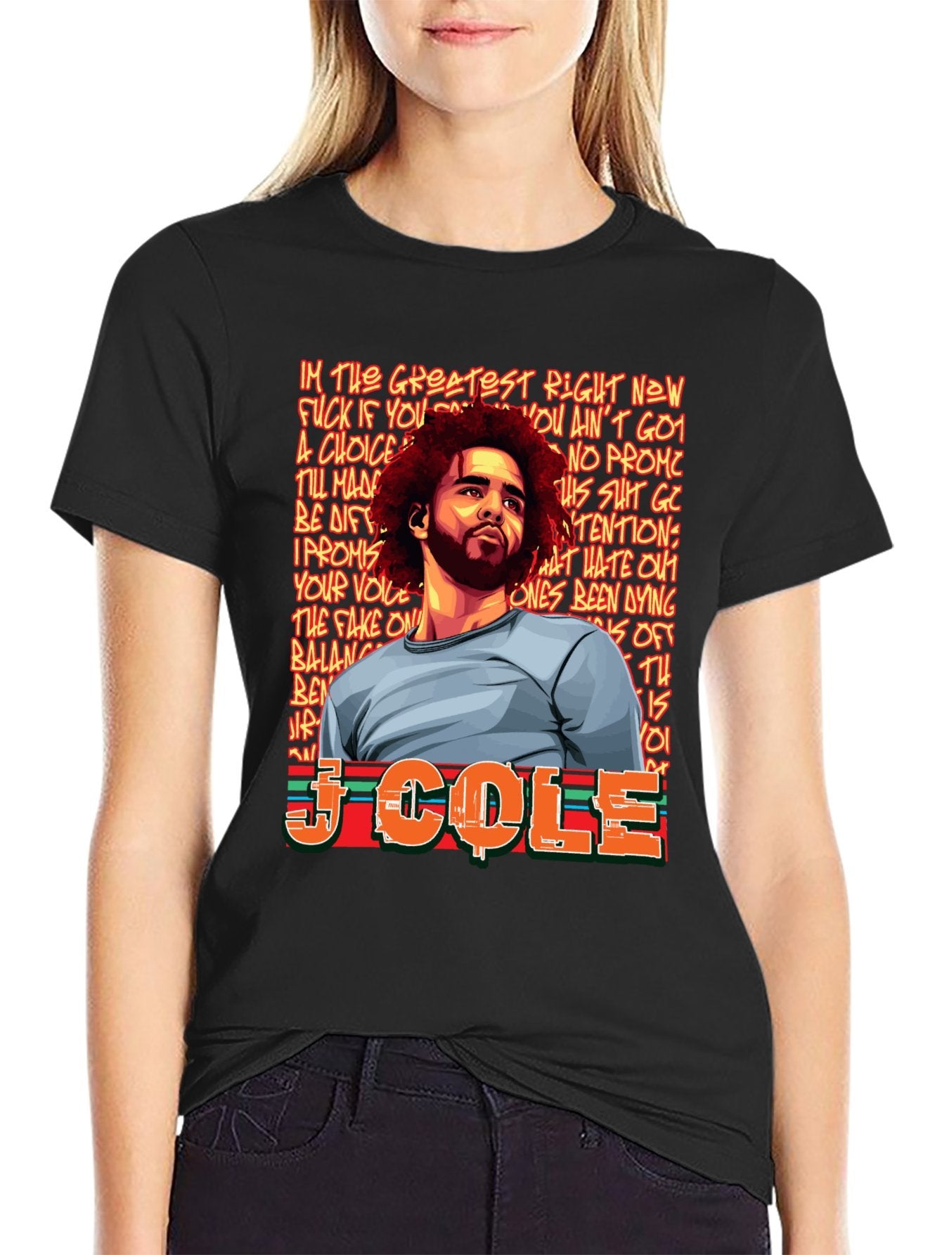 Music Unisex Cotton T-Shirt with Front Heat Transfer Print Xbbxy8gh6cvm