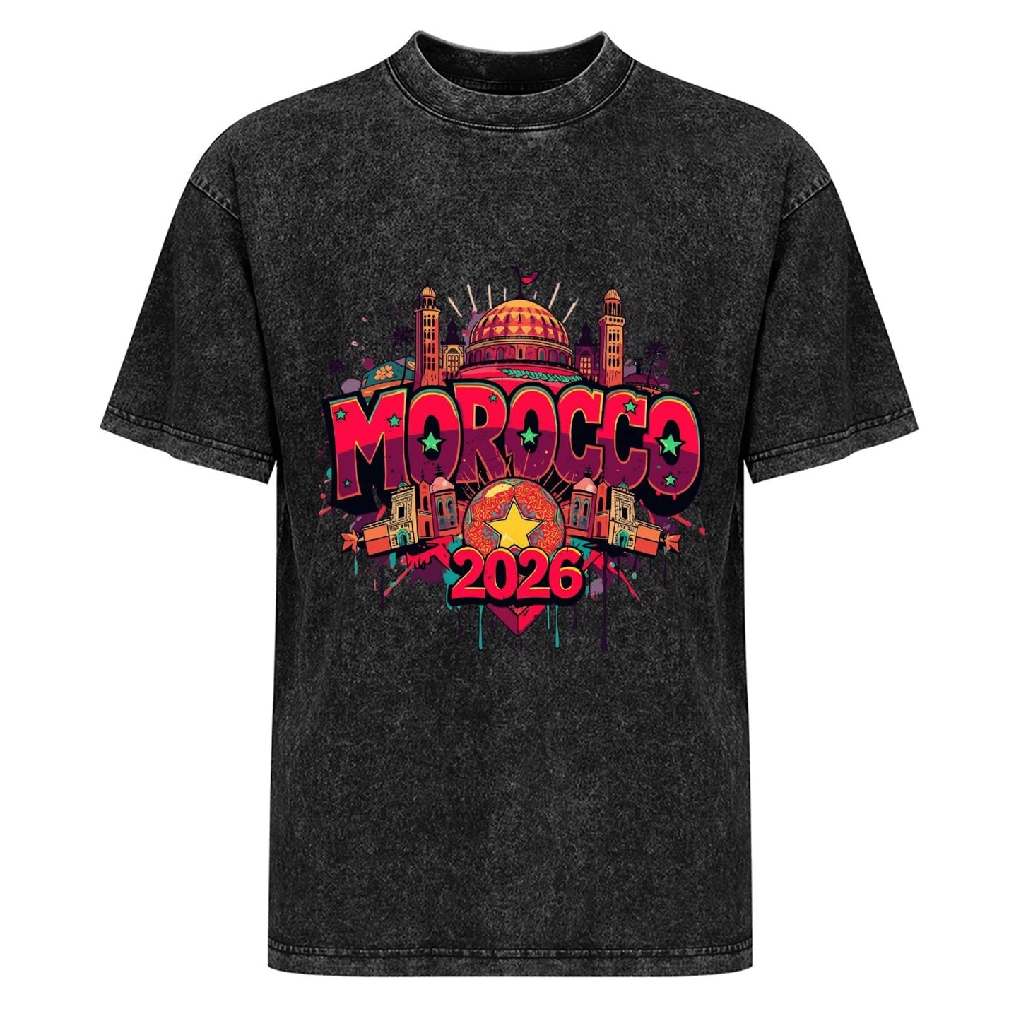 2026 World Cup Cotton T-Shirt Morocco