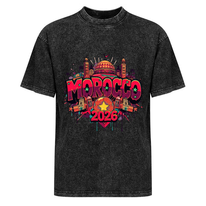 2026 World Cup Cotton T-Shirt Morocco