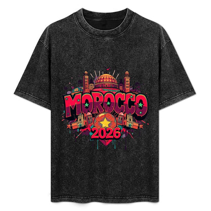 2026 World Cup Cotton T-Shirt Morocco