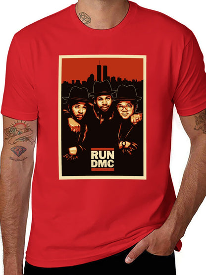 Music Unisex Cotton T-Shirt with Front Heat Transfer Print Xbbxy8v642mx