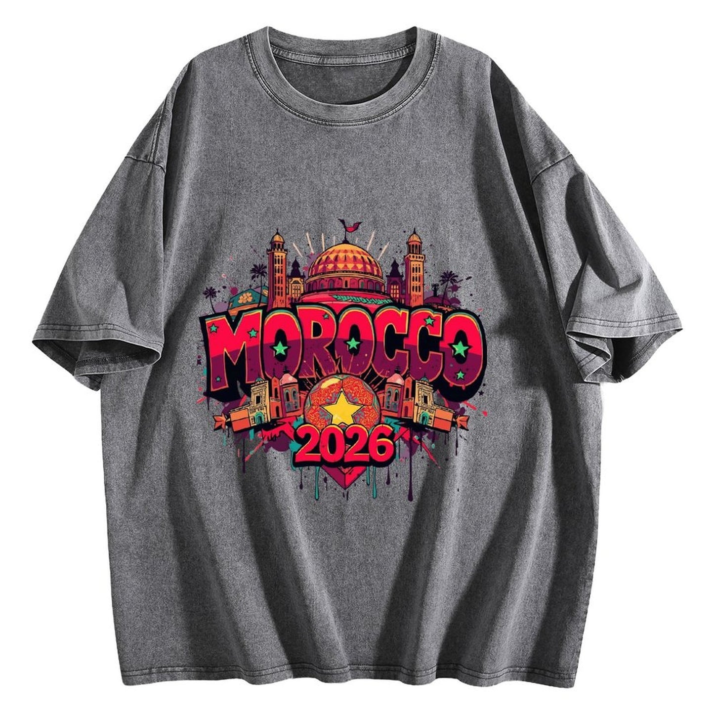 2026 World Cup Cotton T-Shirt Morocco