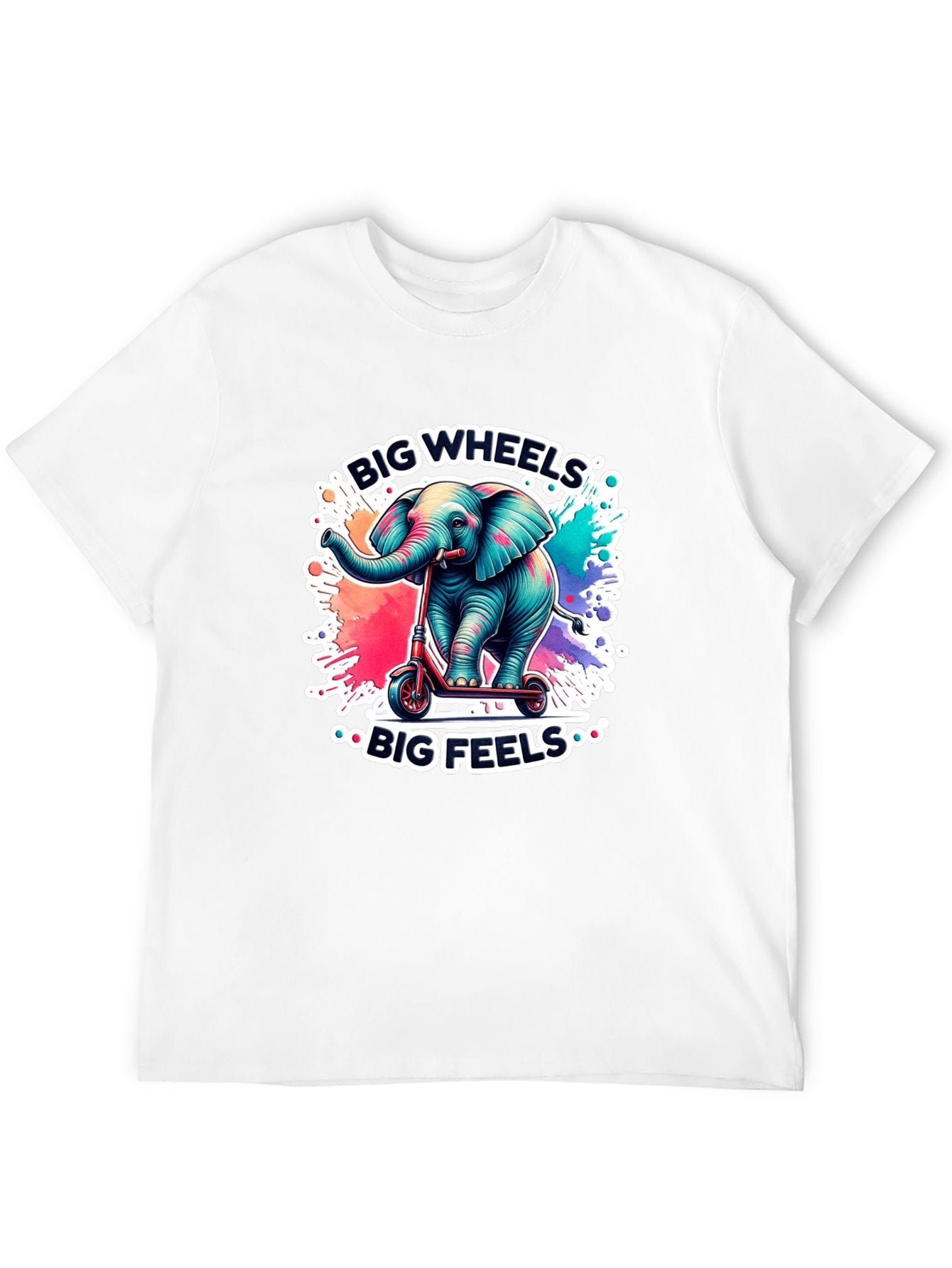 Funny Animals Unisex Cotton T-Shirt with Front Heat Transfer Print Xg2wd21tt06t