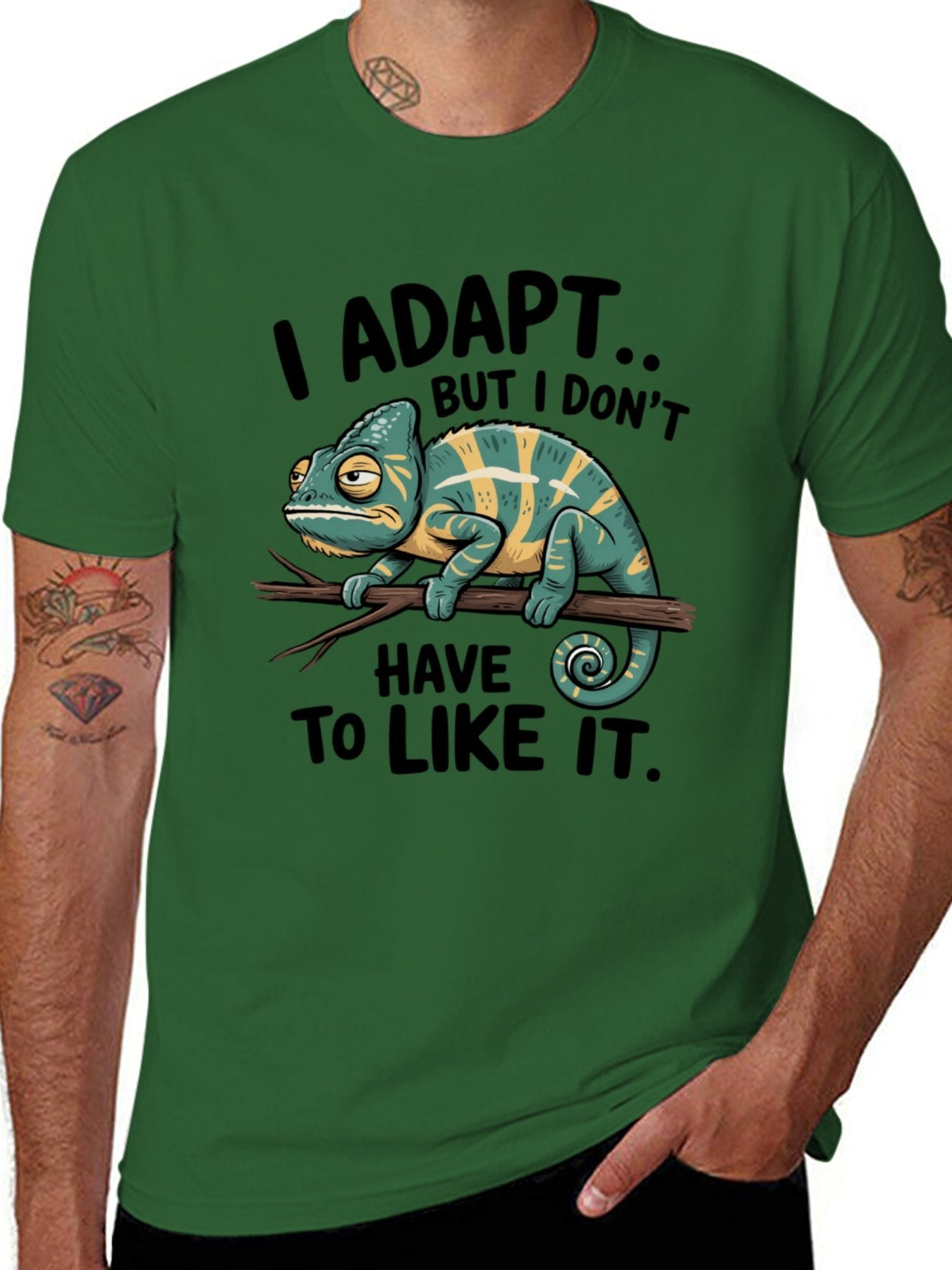 Funny Animals Unisex Cotton T-Shirt with Front Heat Transfer Print Xg2wdsfcplrx