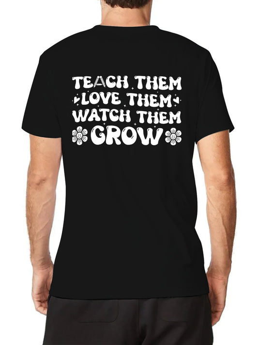 Unisex Cotton T-Shirt with Back Heat Transfer Printxb4432tecuqp