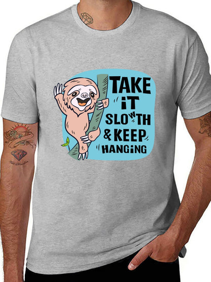 Funny Animals Unisex Cotton T-Shirt with Front Heat Transfer Print Xg2wdd3dtmrg
