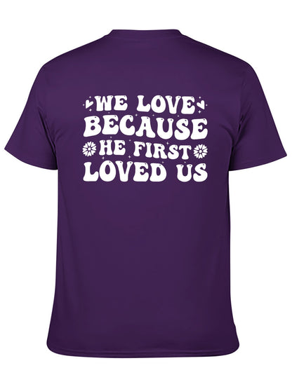 Unisex Cotton T-Shirt with Back Heat Transfer Printxb9hzt3fpmne