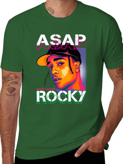 Music Unisex Cotton T-Shirt with Front Heat Transfer Print Xbbxy8mo935v