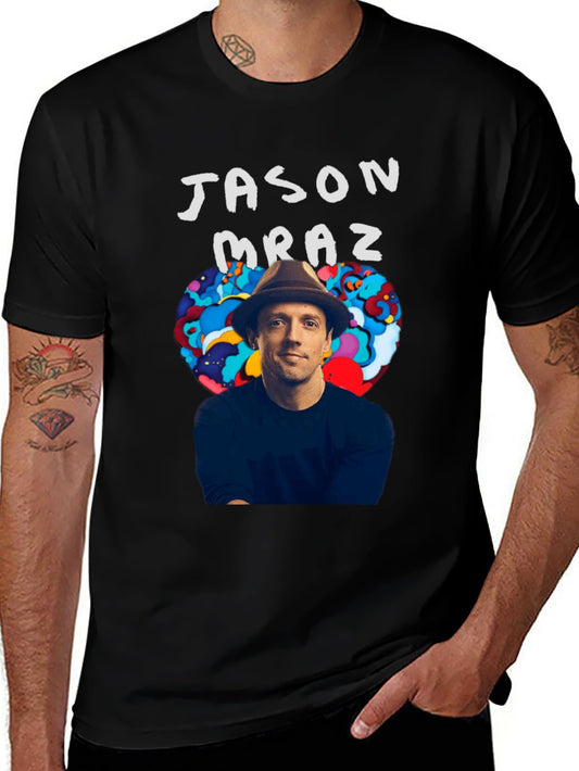 Music Unisex Cotton T-Shirt with Front Heat Transfer Print Xbbxosuzexyv