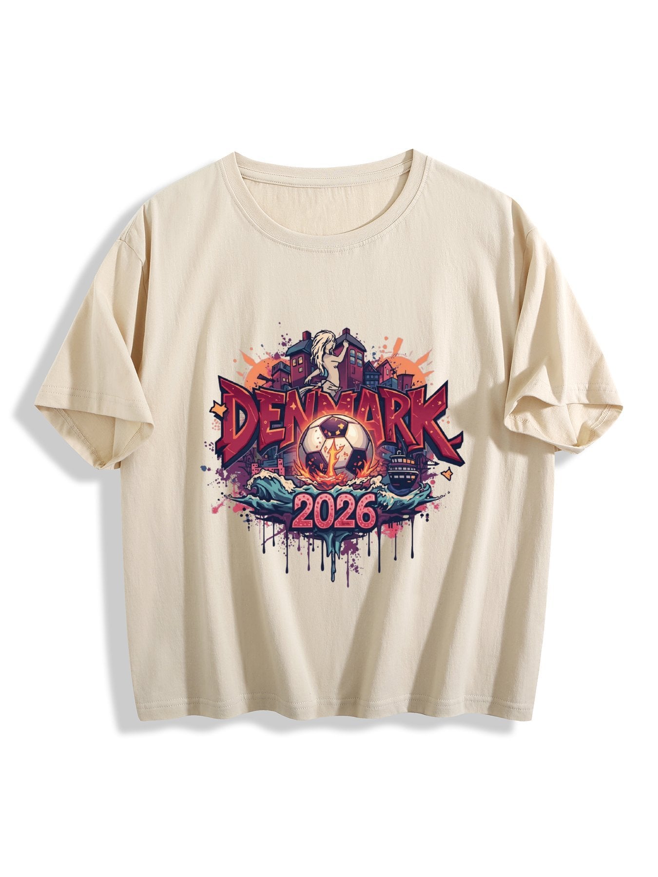 World Cup 2026 Women's Crop Top T-Shirt Denmark