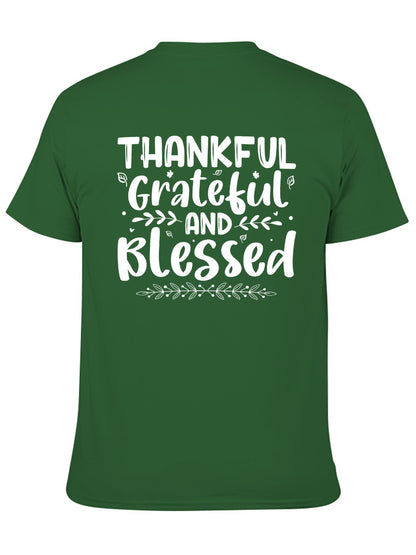 Unisex Cotton T-Shirt with Back Heat Transfer Printxb4432qose2e