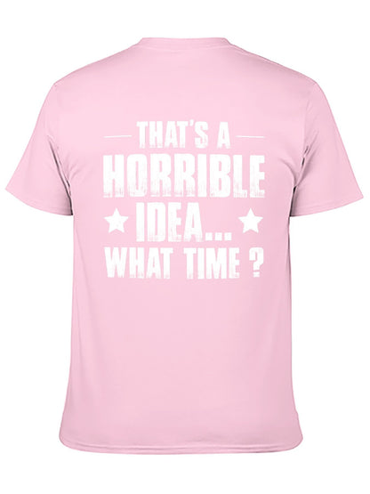Unisex Cotton T-Shirt with Back Heat Transfer Printxb4432ekq12c