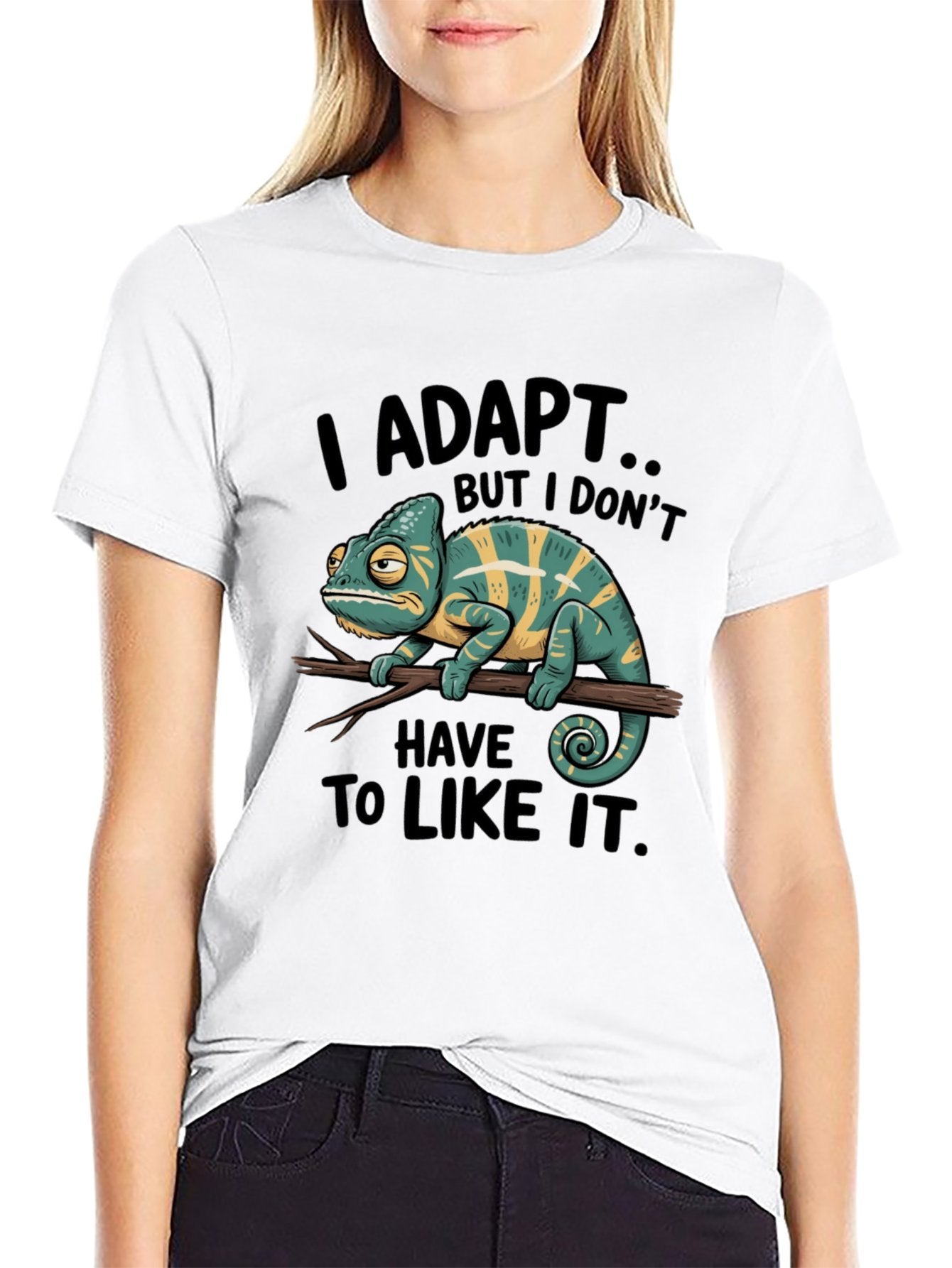 Funny Animals Unisex Cotton T-Shirt with Front Heat Transfer Print Xg2wdsfcplrx