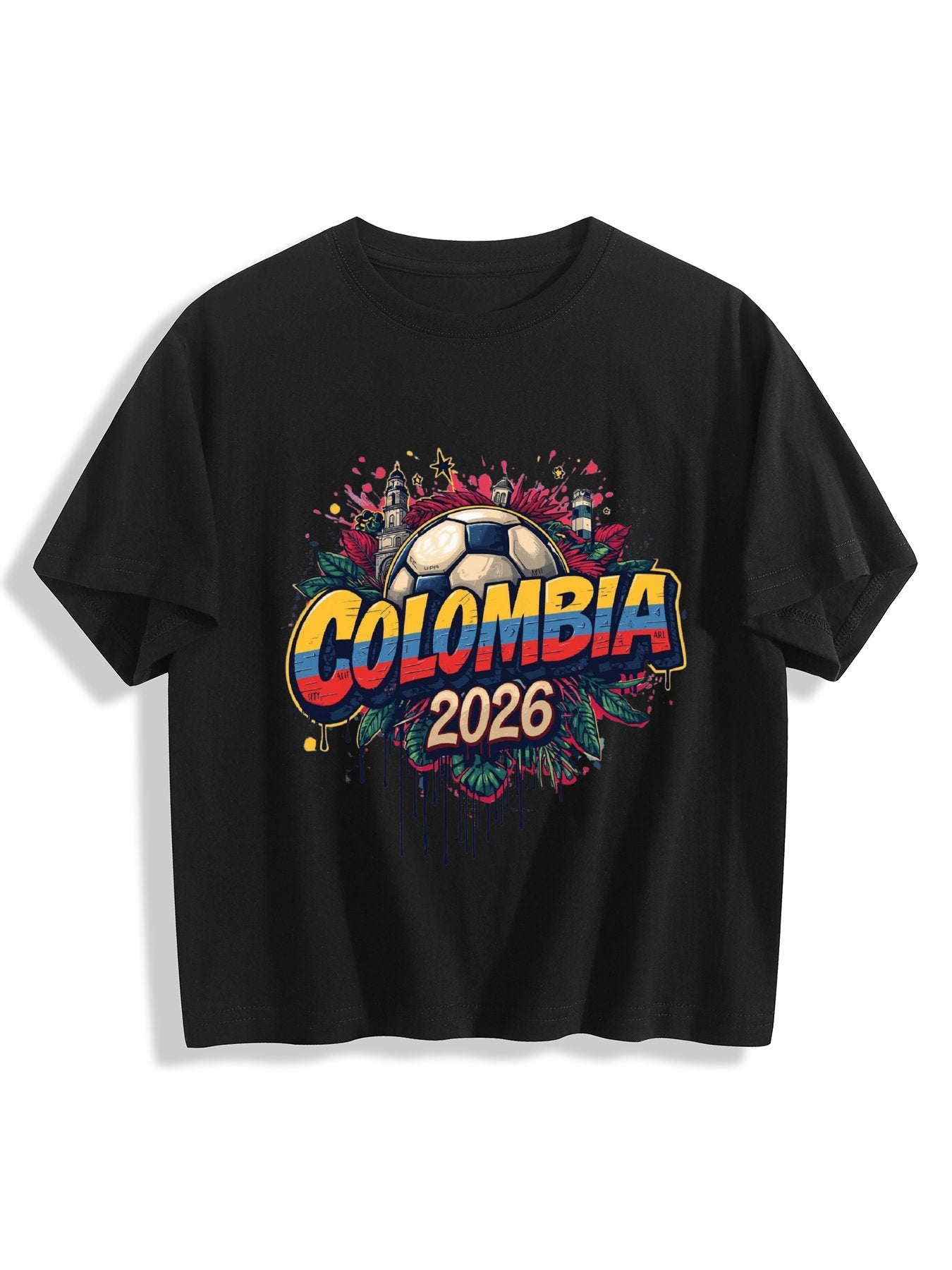 World Cup 2026 Women's Crop Top T-Shirt Colombia