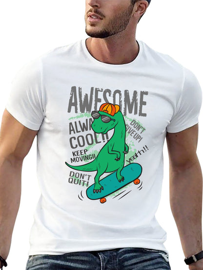 Funny Animals Unisex Cotton T-Shirt with Front Heat Transfer Print Xg2wds685qxg