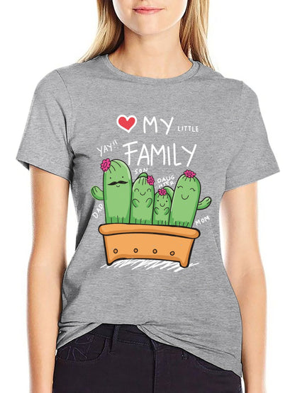Funny Animals Unisex Cotton T-Shirt with Front Heat Transfer Print Xg2wd2xenkpp