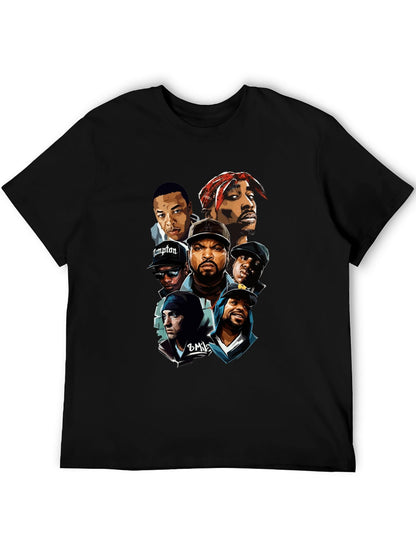 Music Unisex Cotton T-Shirt with Front Heat Transfer Print Xbbxy8ygg3qx