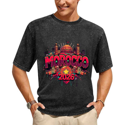 2026 World Cup Cotton T-Shirt Morocco