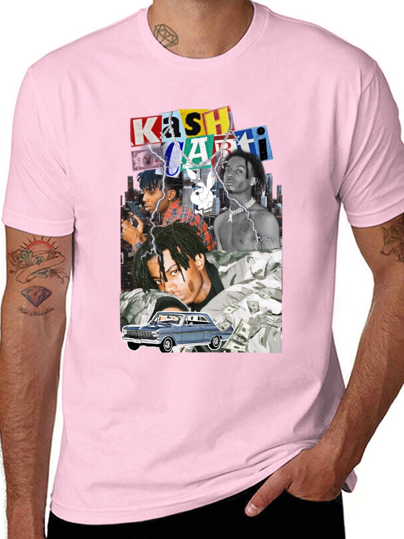 Music Unisex Cotton T-Shirt with Front Heat Transfer Print Xbbxo22yqsr1