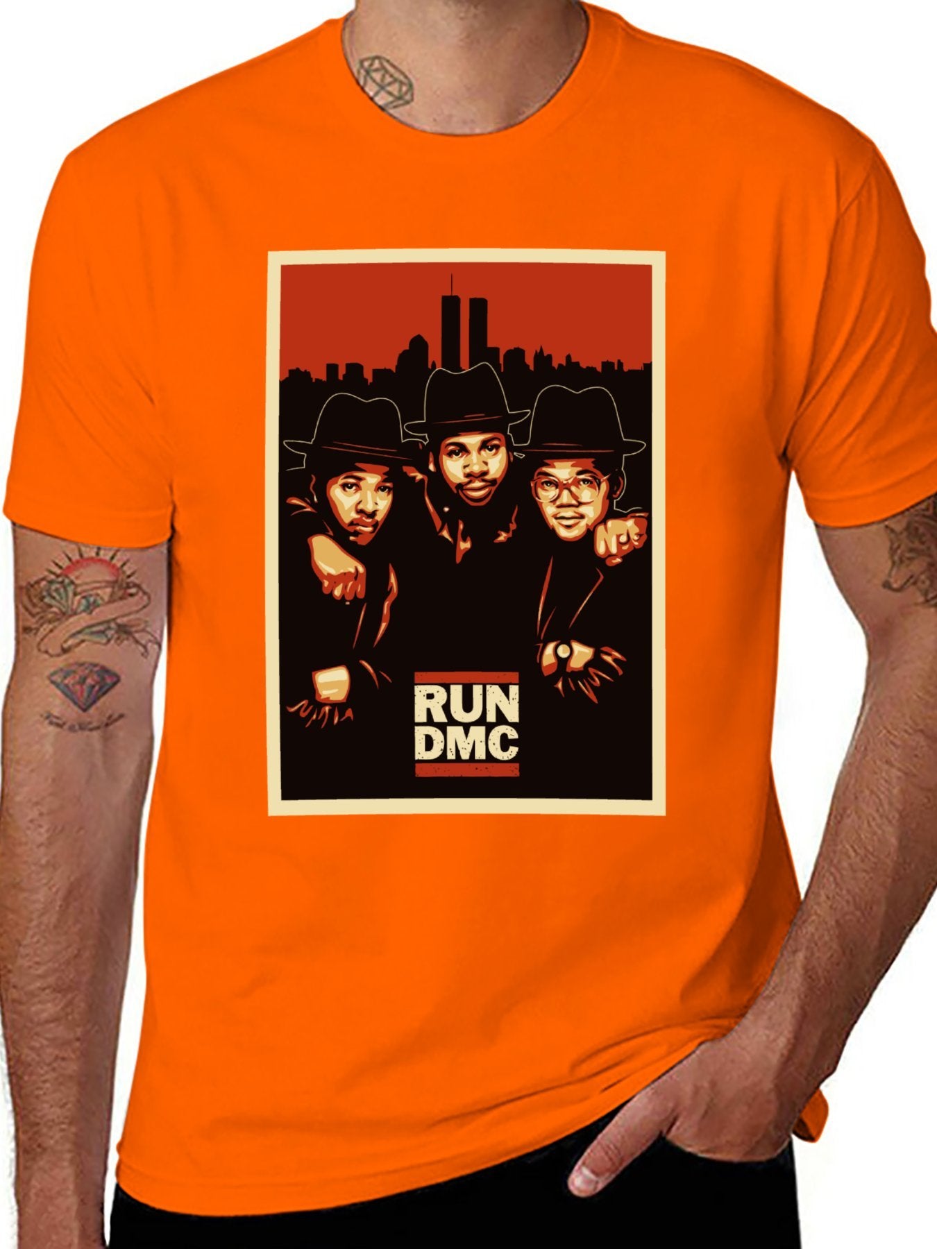 Music Unisex Cotton T-Shirt with Front Heat Transfer Print Xbbxy8v642mx