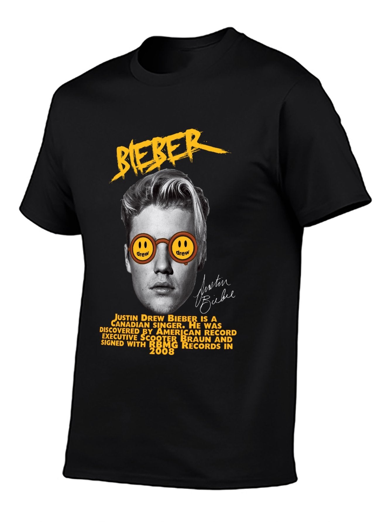 Music Unisex Cotton T-Shirt with Front Heat Transfer Print Xbbxo2q4v5ye