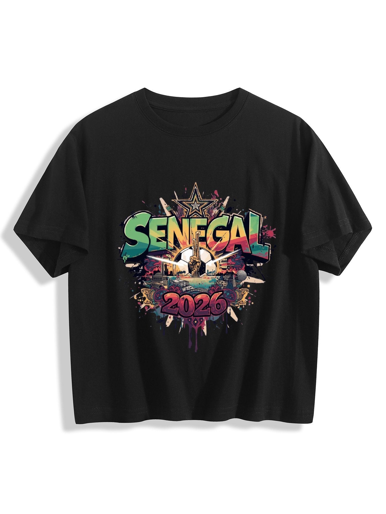 World Cup 2026 Women's Crop Top T-Shirt Senegal