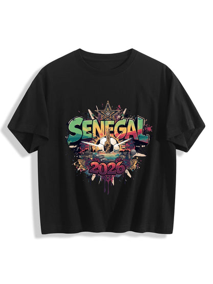 World Cup 2026 Women's Crop Top T-Shirt Senegal