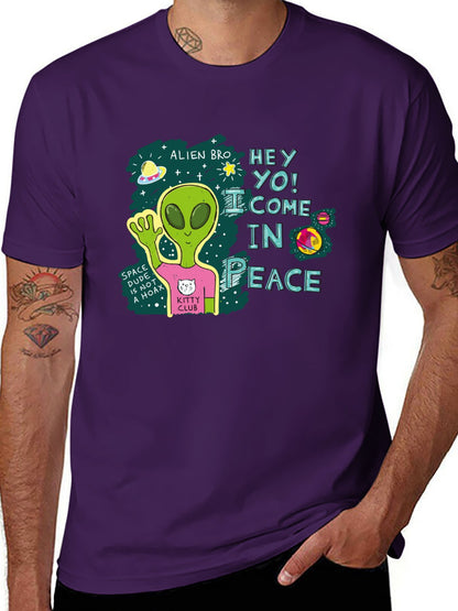 Funny Animals Unisex Cotton T-Shirt with Front Heat Transfer Print Xg2wd26wl2vp