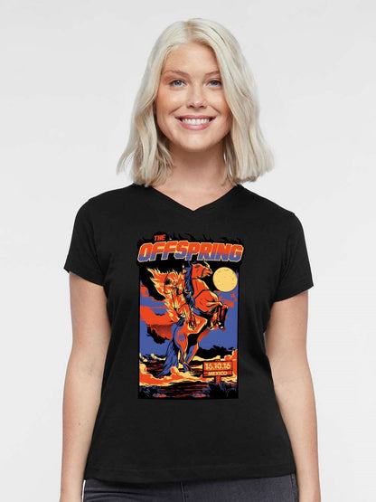 V-neck Women's Cotton T-shirt The OFF Spring