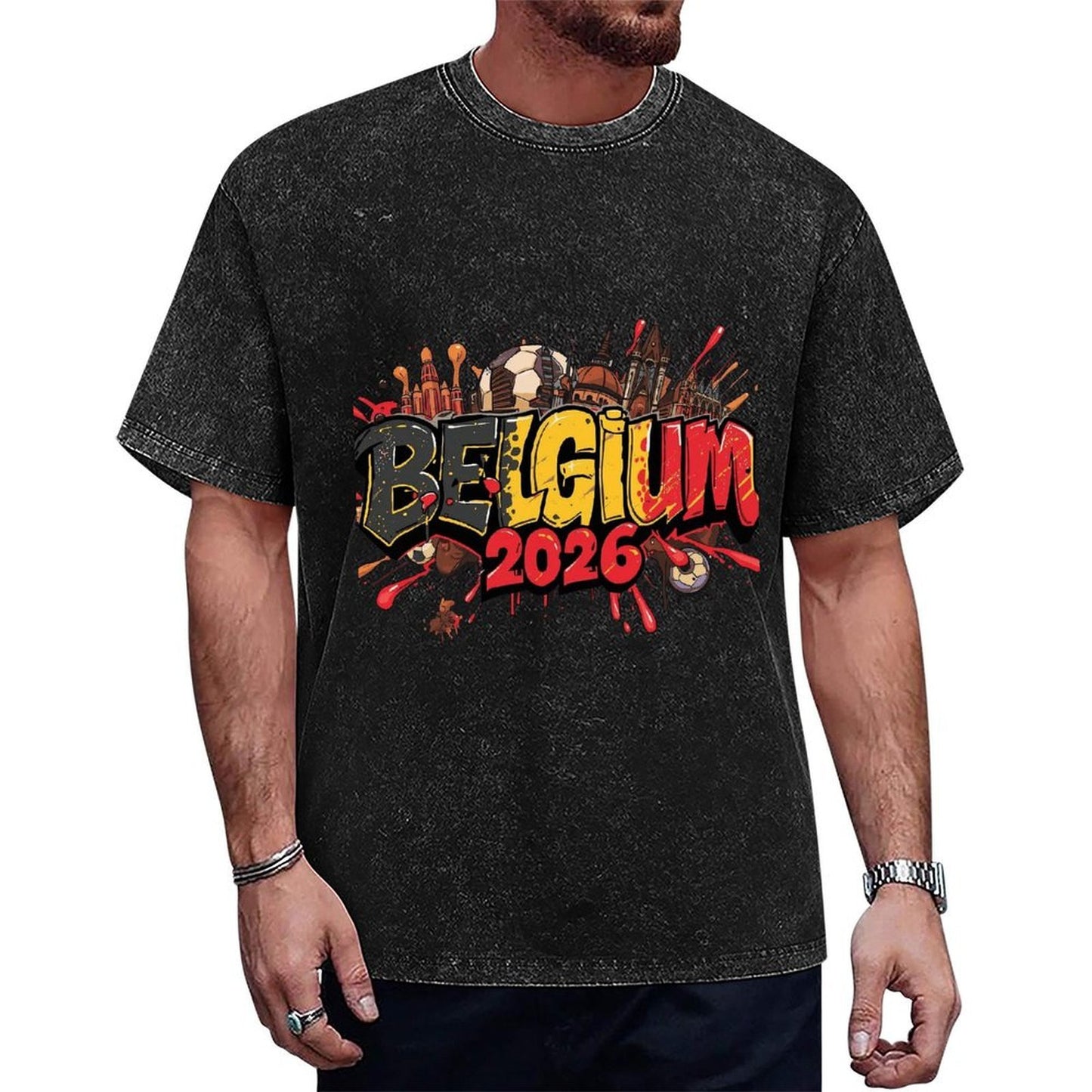 2026 World Cup Cotton T-Shirt Belgium