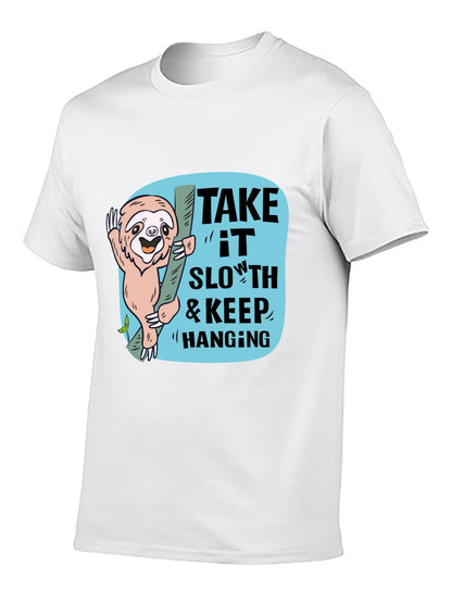 Funny Animals Unisex Cotton T-Shirt with Front Heat Transfer Print Xg2wdd3dtmrg