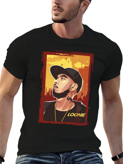 Music Unisex Cotton T-Shirt with Front Heat Transfer Print Xbbxy2mtjzbc