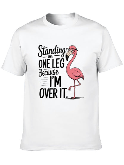 Funny Animals Unisex Cotton T-Shirt with Front Heat Transfer Print Xg2wd20r9wzc