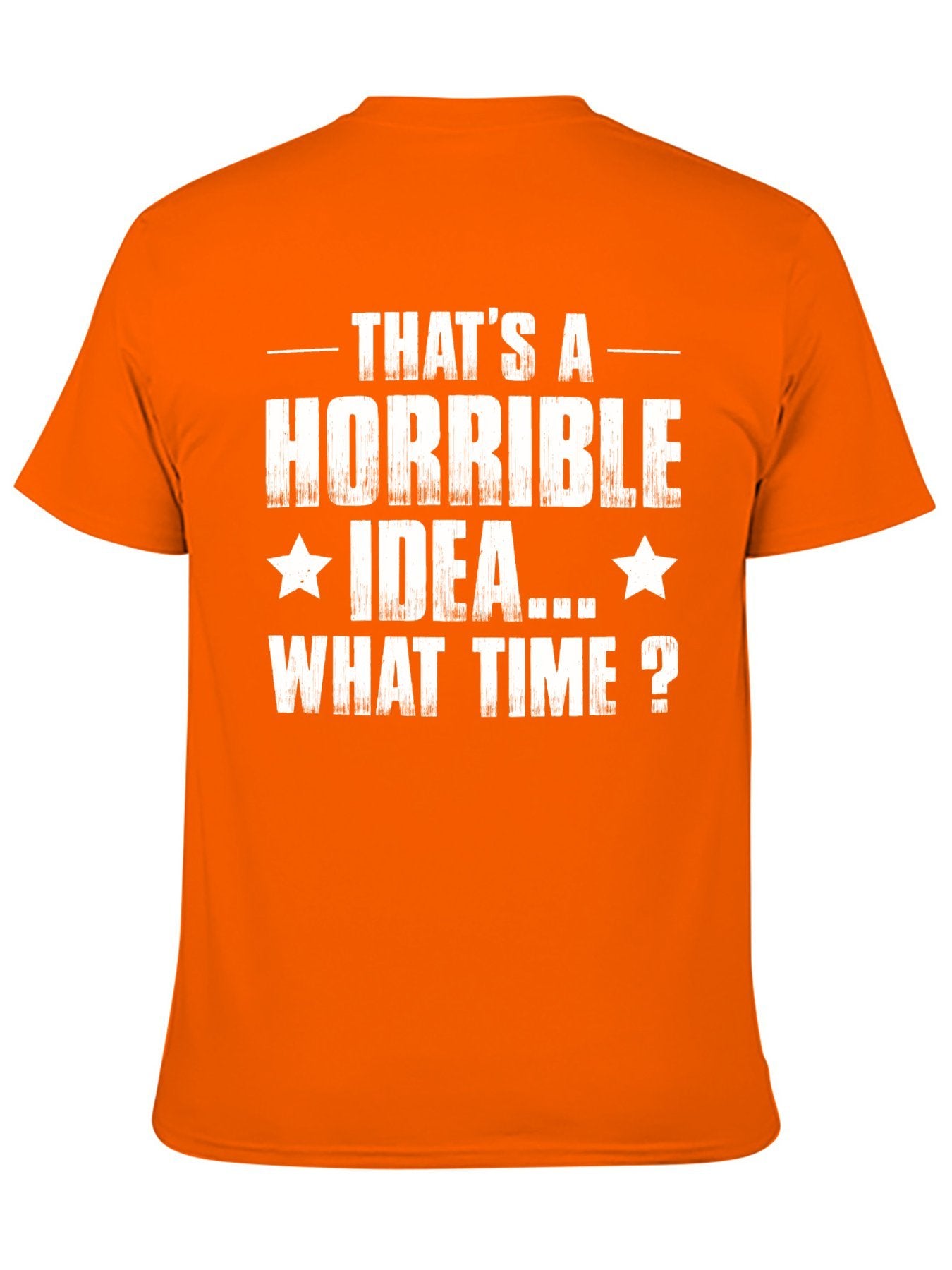 Unisex Cotton T-Shirt with Back Heat Transfer Printxb4432ekq12c