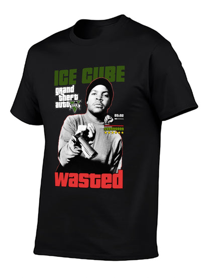 Music Unisex Cotton T-Shirt with Front Heat Transfer Print Xbb950b9pdyk