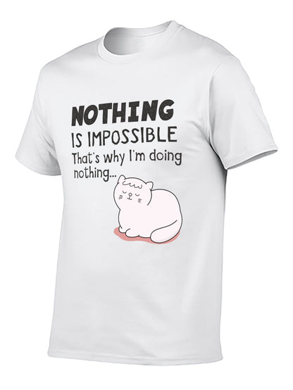 Funny Animals Unisex Cotton T-Shirt with Front Heat Transfer Print Xg2wd2d6z8px