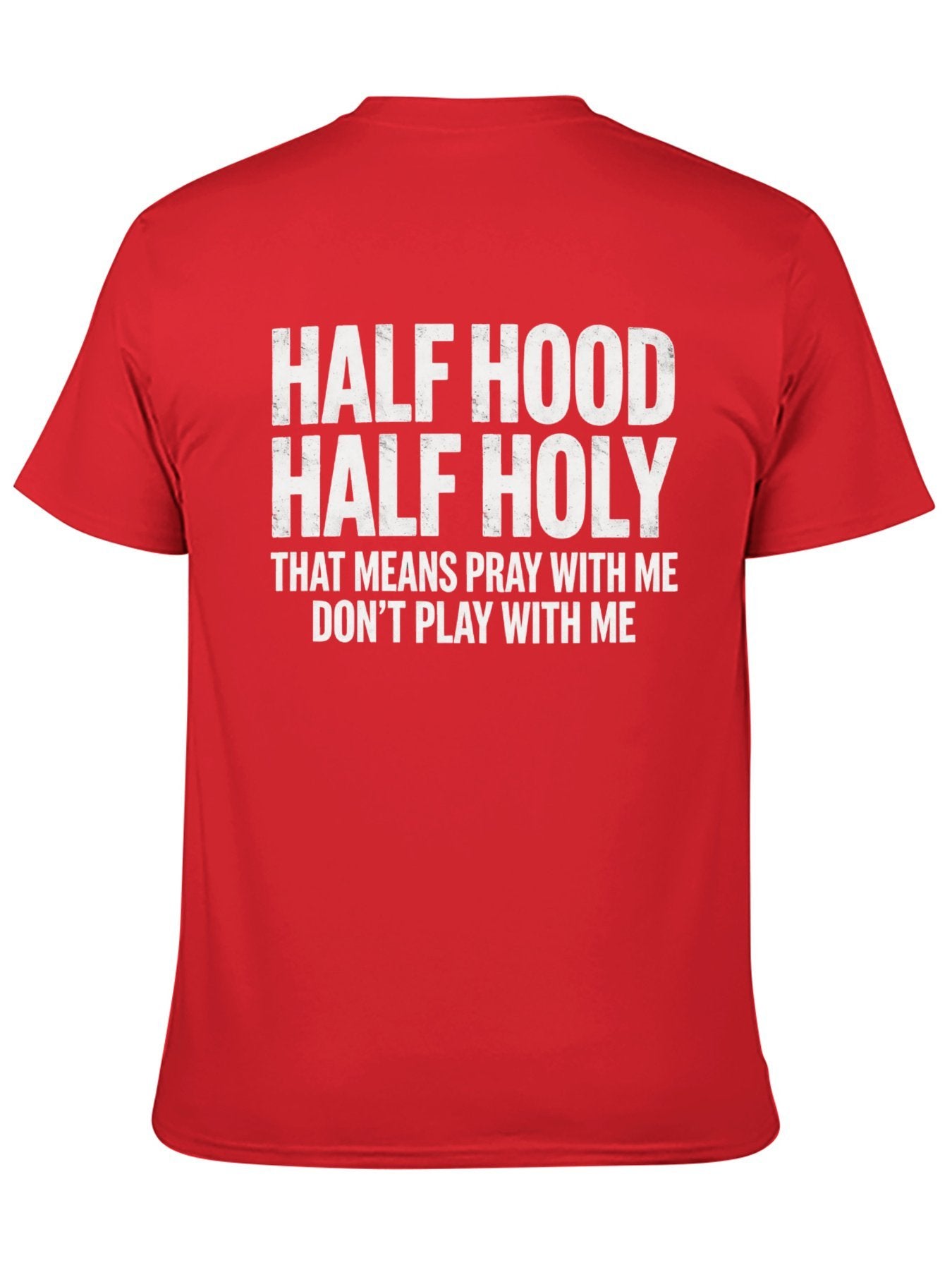 Unisex Cotton T-Shirt with Back Heat Transfer Printxgs959nxpfo6