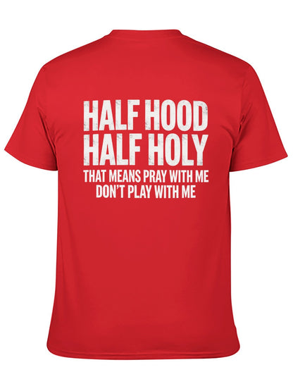 Unisex Cotton T-Shirt with Back Heat Transfer Printxgs959nxpfo6