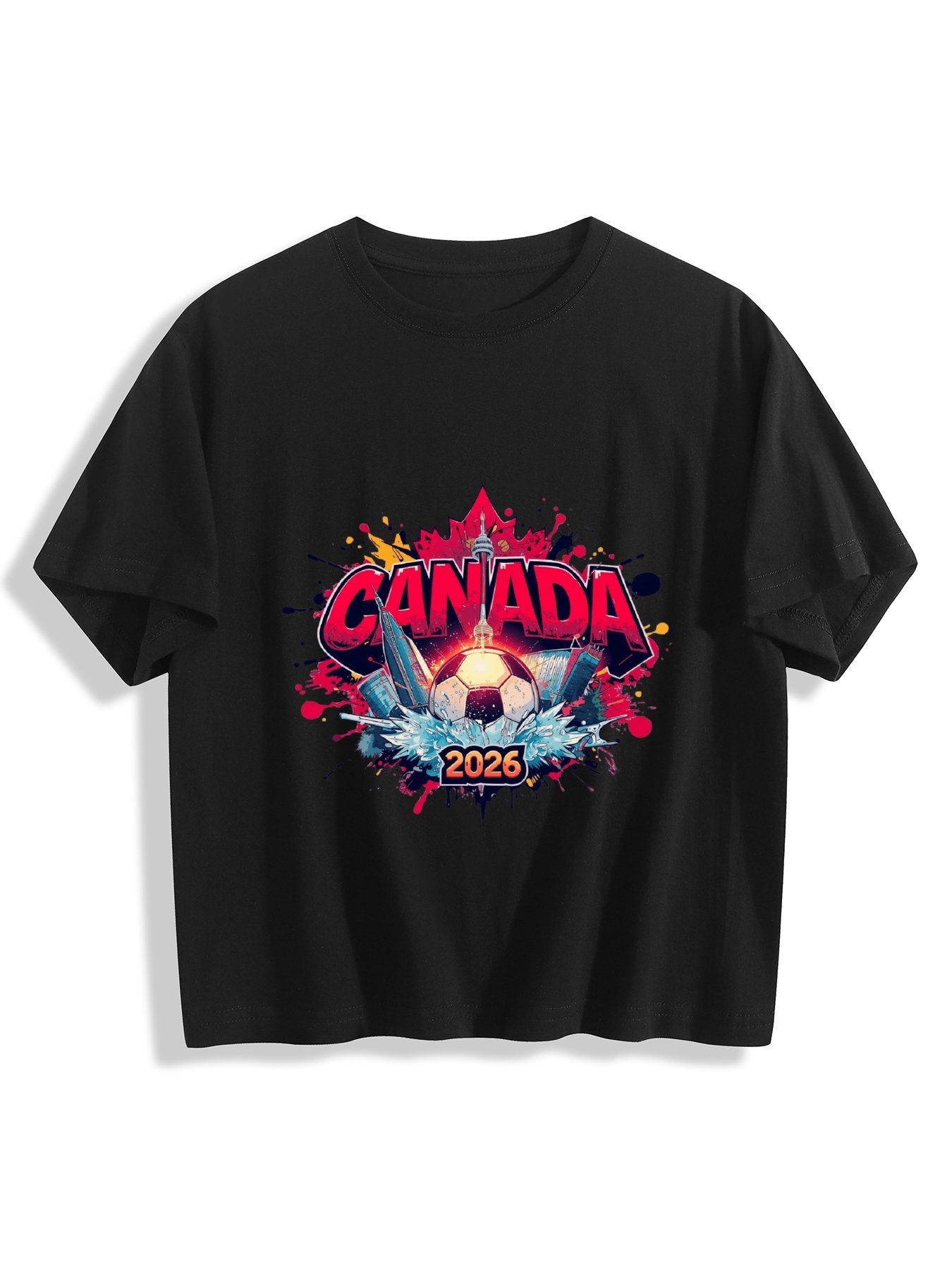 World Cup 2026 Women's Crop Top T-Shirt Canada