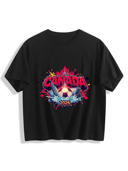 World Cup 2026 Women's Crop Top T-Shirt Canada