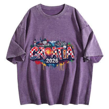 2026 World Cup Cotton T-Shirt Croatia