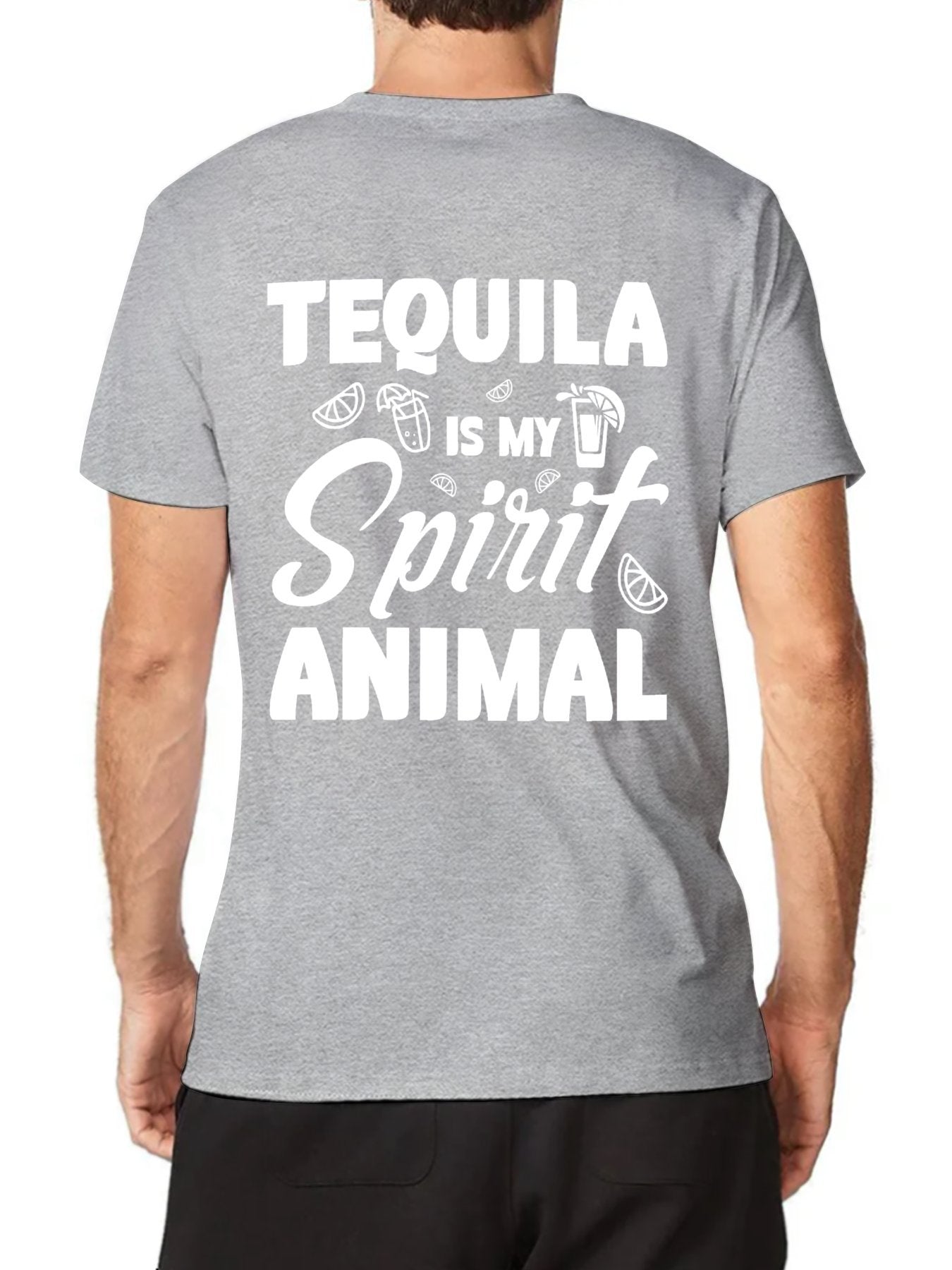 Unisex Cotton T-Shirt with Back Heat Transfer Printxb4432k8ldne