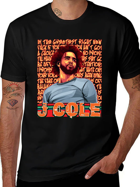 Music Unisex Cotton T-Shirt with Front Heat Transfer Print Xbbxy8gh6cvm