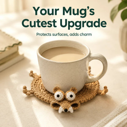 Handmade Animal Crochet Coasters - Limited Time Offer