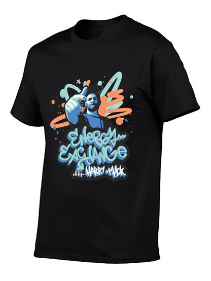Music Unisex Cotton T-Shirt with Front Heat Transfer Print Xbbxy823oqtp
